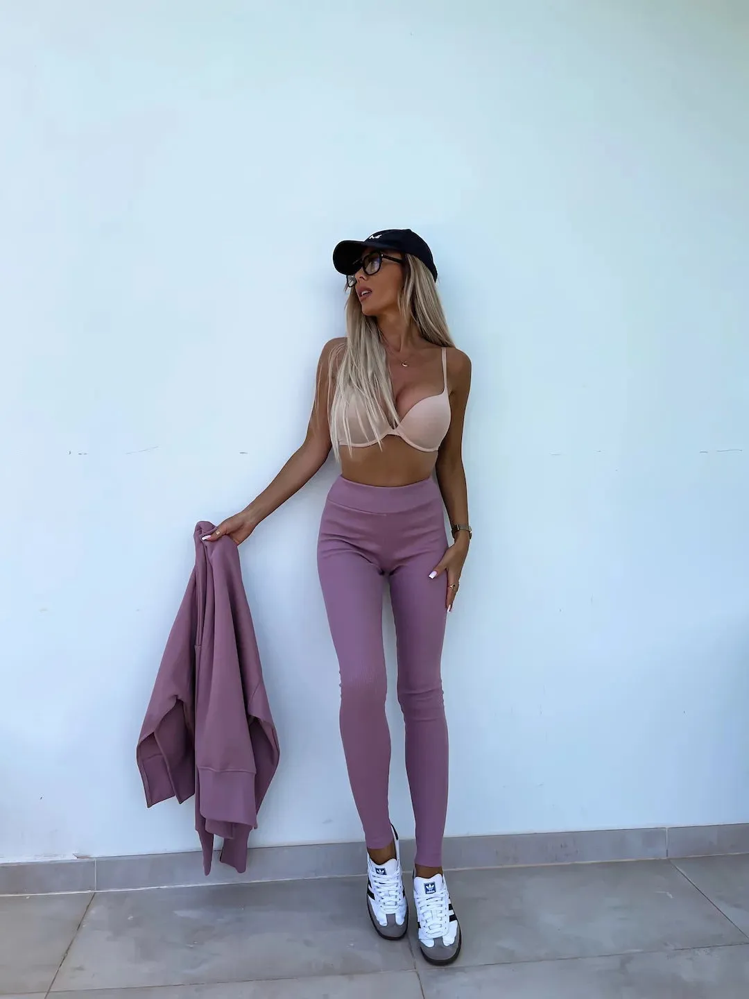 Relaxed Chic Long Sleeve Top and Leggings Two-Piece Set