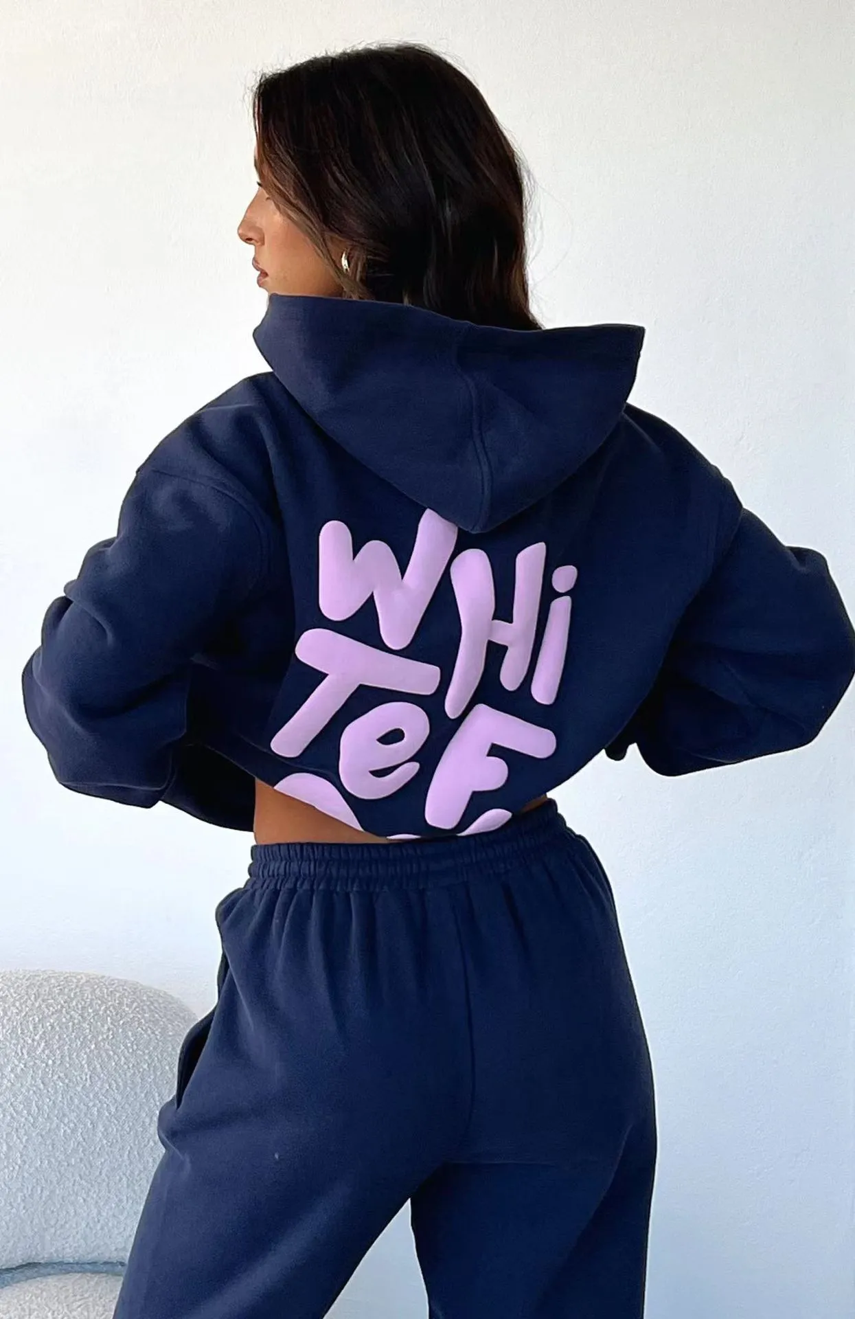 Relaxed Fit Oversized Hoodie and Jogger Sweat Set for Effortless Sporty Chic