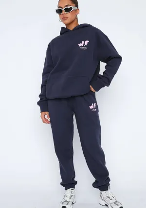 Relaxed Fit Oversized Hoodie and Jogger Sweat Set for Effortless Sporty Chic