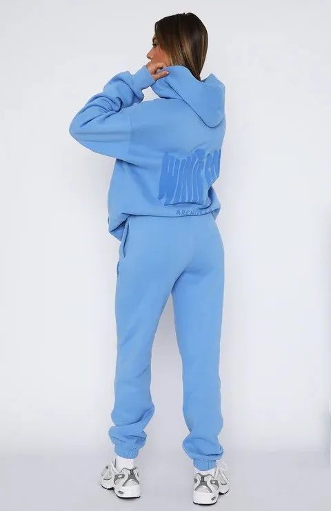 Relaxed Fit Oversized Hoodie and Jogger Sweat Set for Effortless Sporty Chic