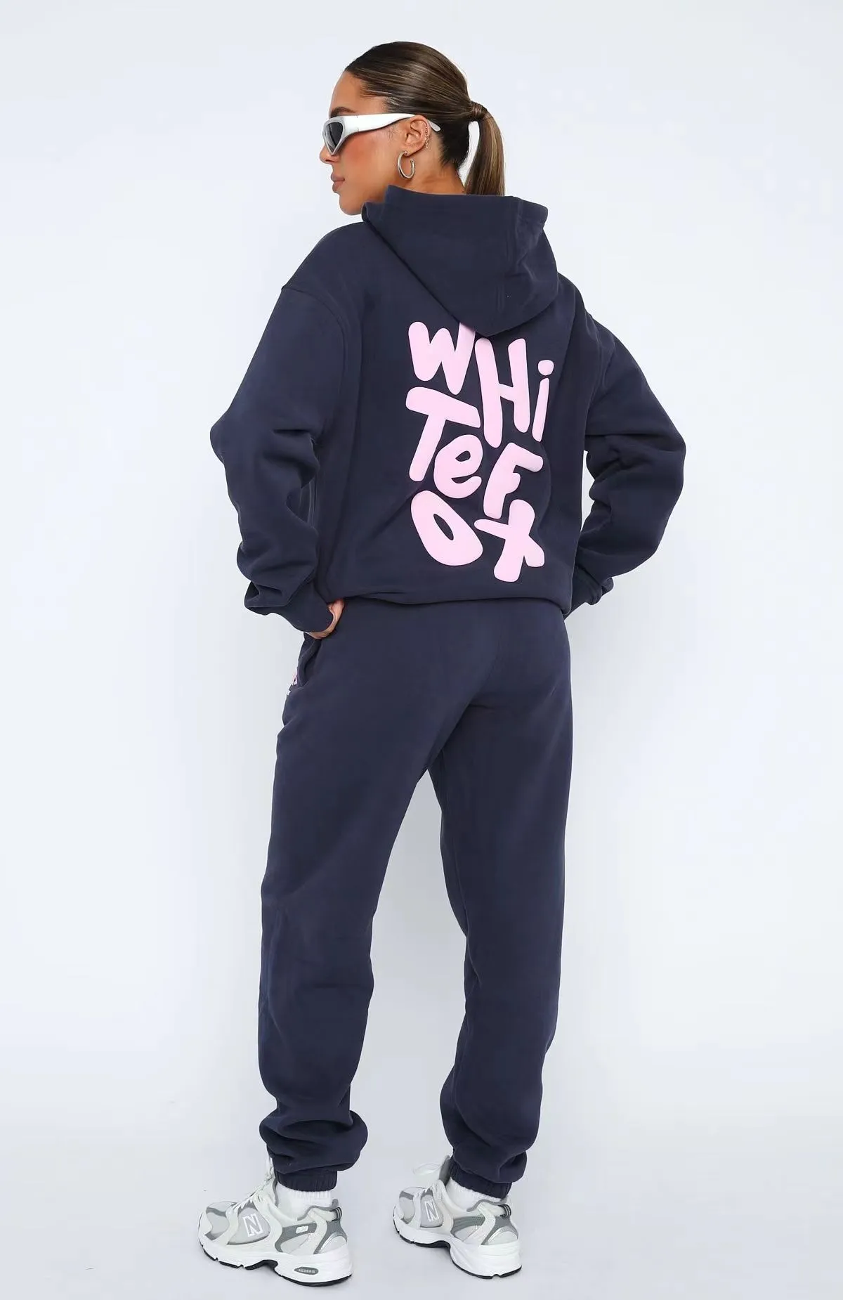 Relaxed Fit Oversized Hoodie and Jogger Sweat Set for Effortless Sporty Chic