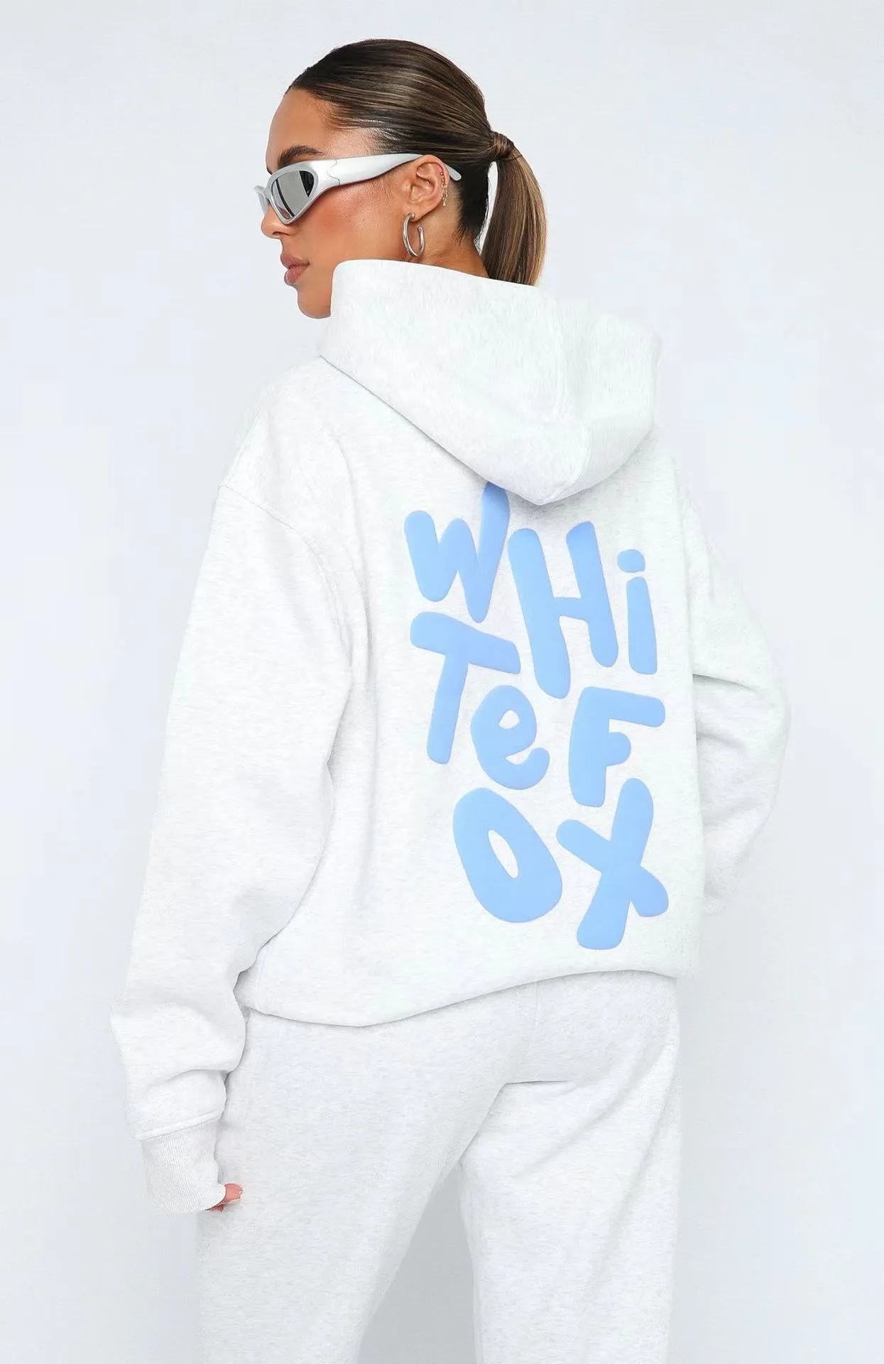 Relaxed Fit Oversized Hoodie and Jogger Sweat Set for Effortless Sporty Chic