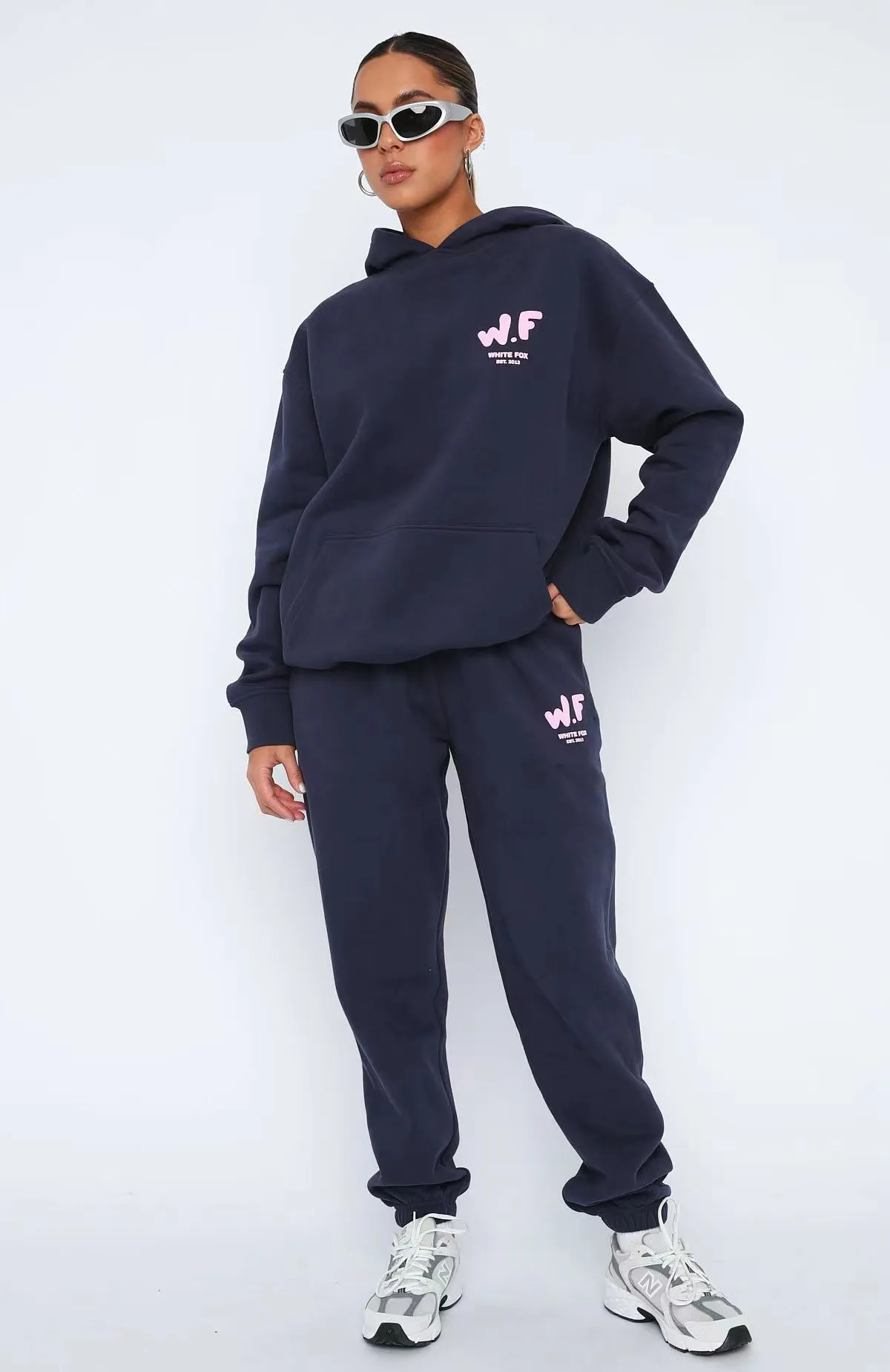 Relaxed Fit Oversized Hoodie and Jogger Sweat Set for Effortless Sporty Chic