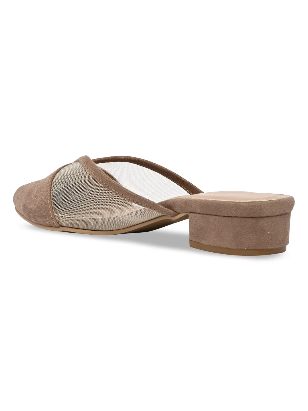 Rocia By Regal Camel Women Block Heel Mules