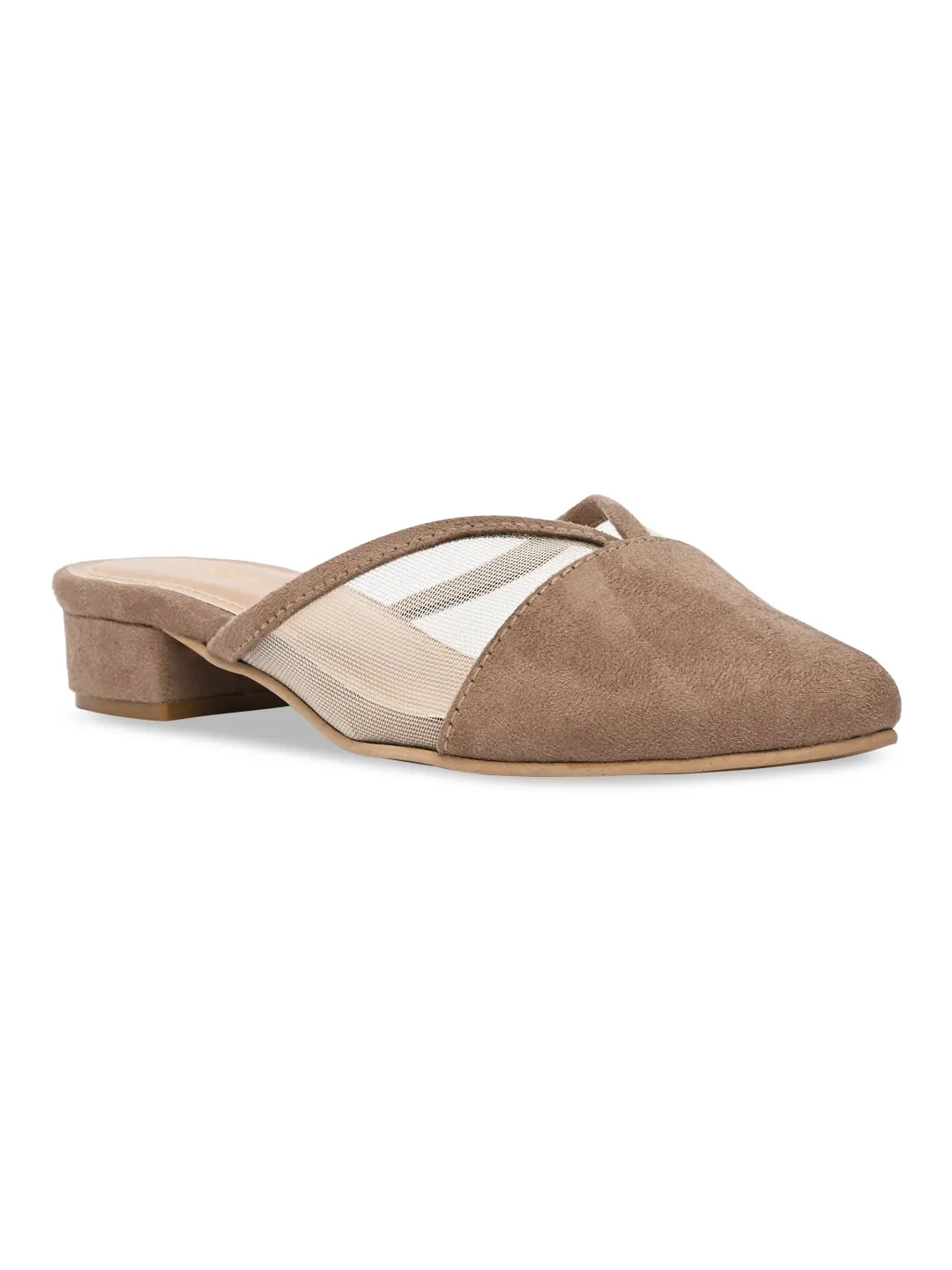 Rocia By Regal Camel Women Block Heel Mules