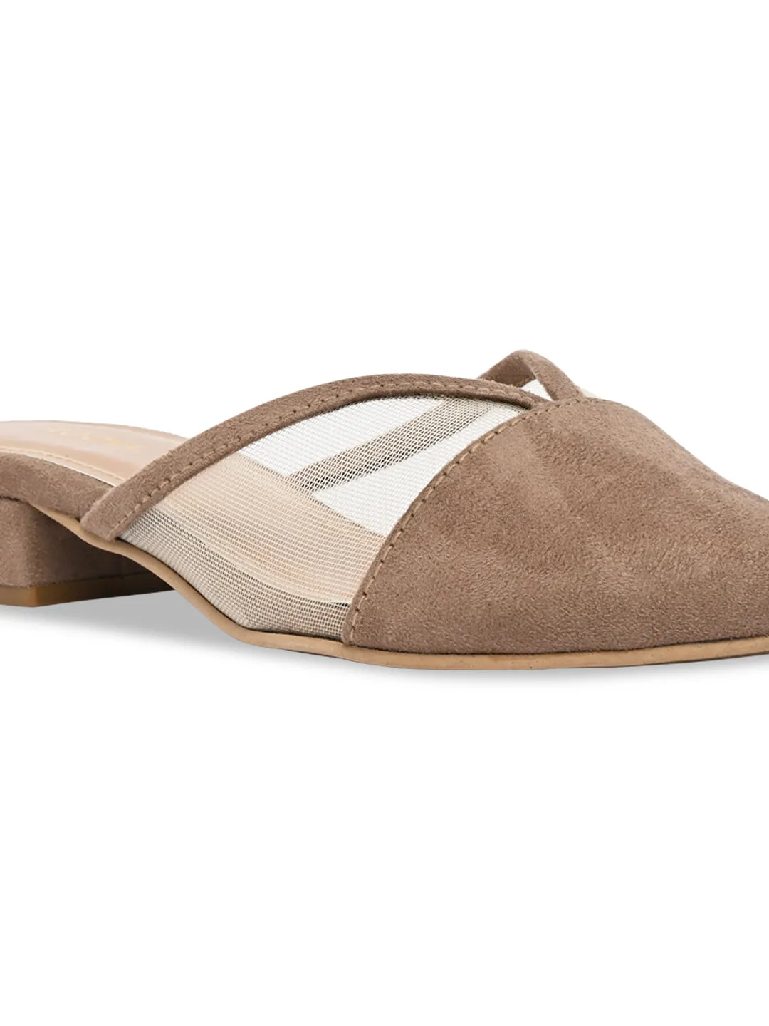 Rocia By Regal Camel Women Block Heel Mules