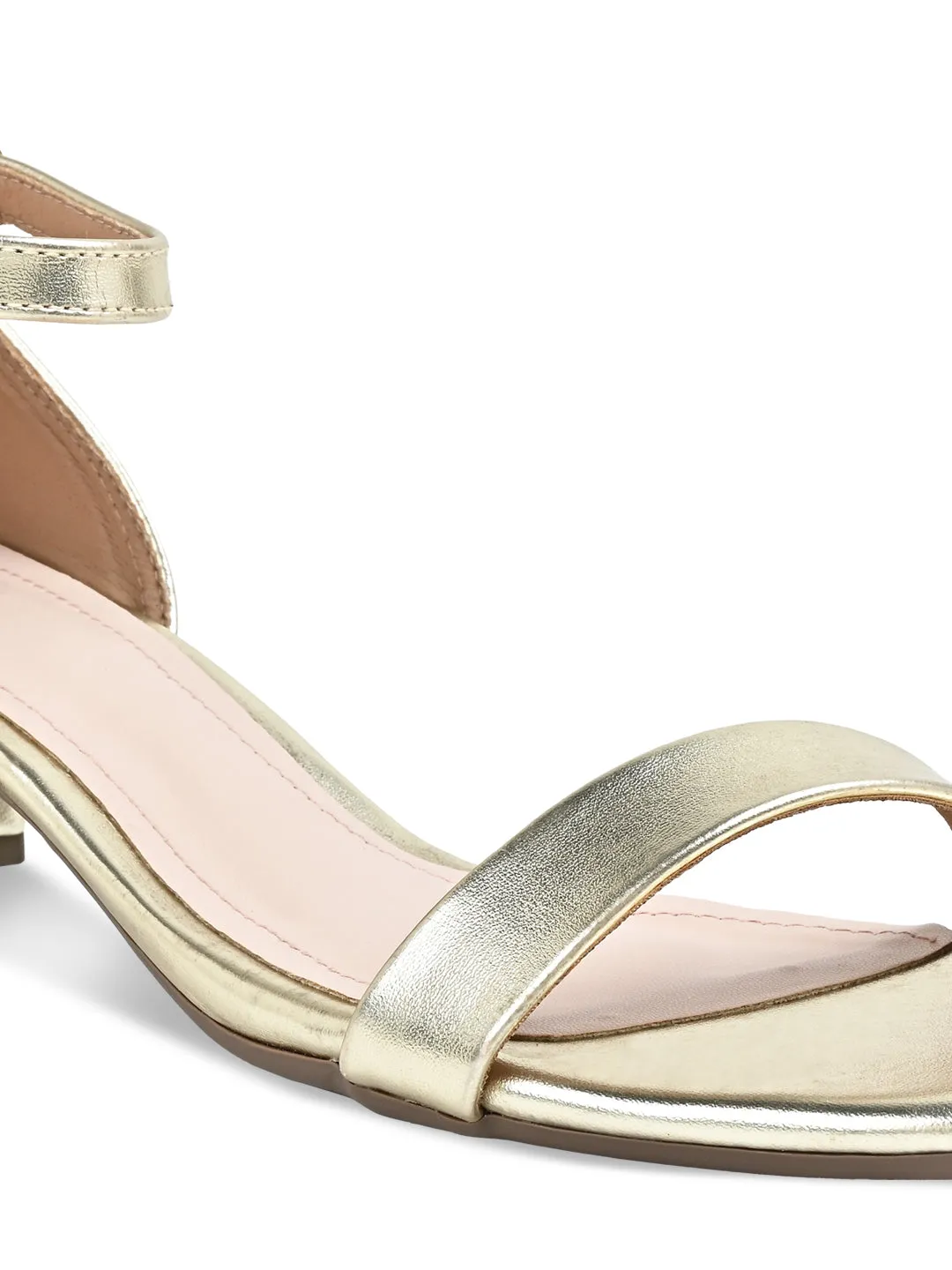 Rocia By Regal Gold Women Block Heel Sandal
