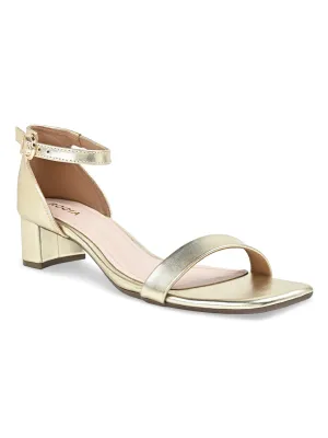 Rocia By Regal Gold Women Block Heel Sandal