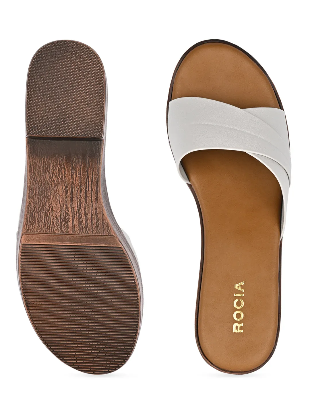 Rocia By Regal Grey Women Casual Box Heel Sandals