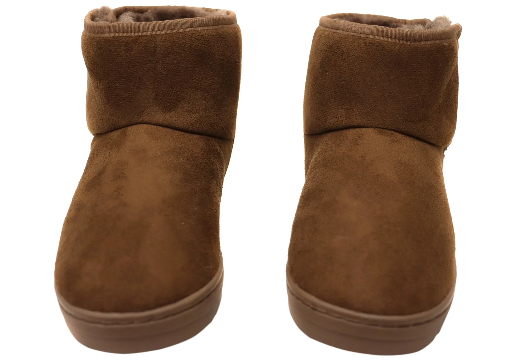 Scholl Orthaheel Fluffy II Womens Comfort Supportive Slippers Boots