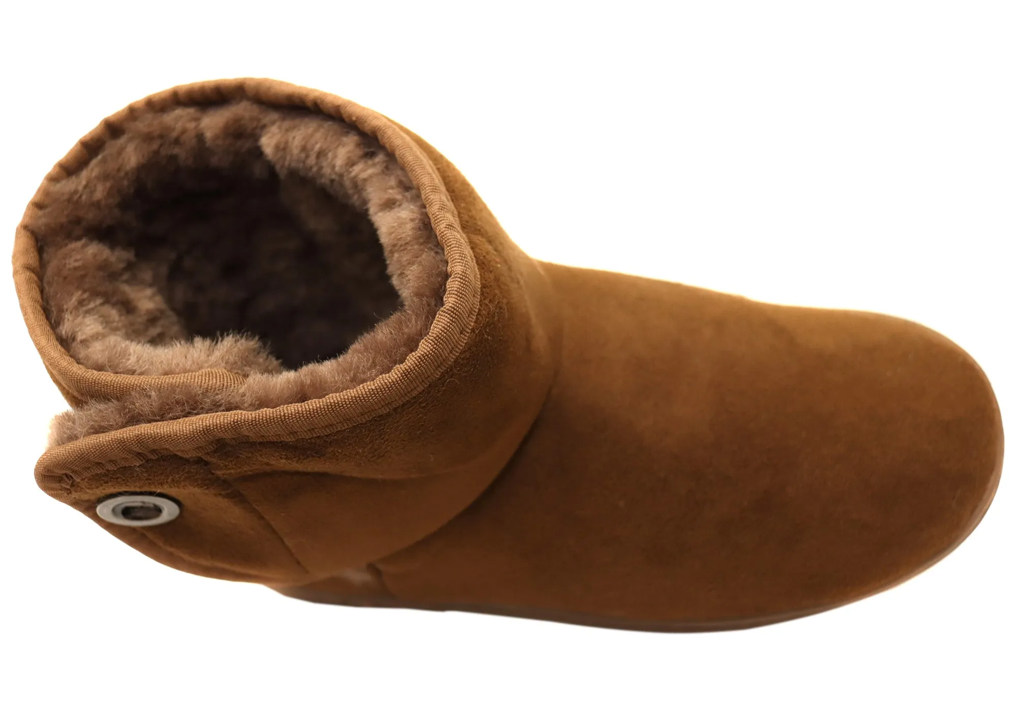 Scholl Orthaheel Fluffy II Womens Comfort Supportive Slippers Boots