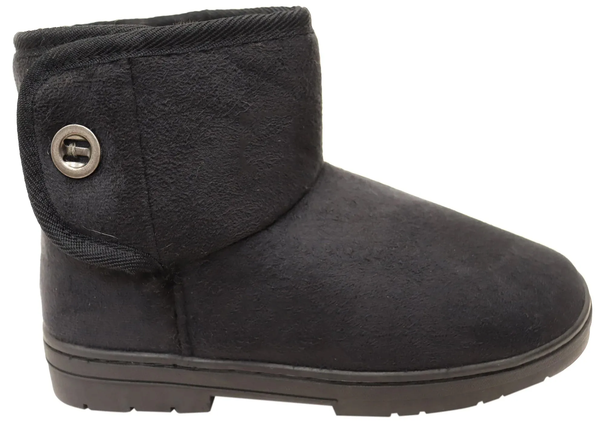 Scholl Orthaheel Fluffy II Womens Comfort Supportive Slippers Boots