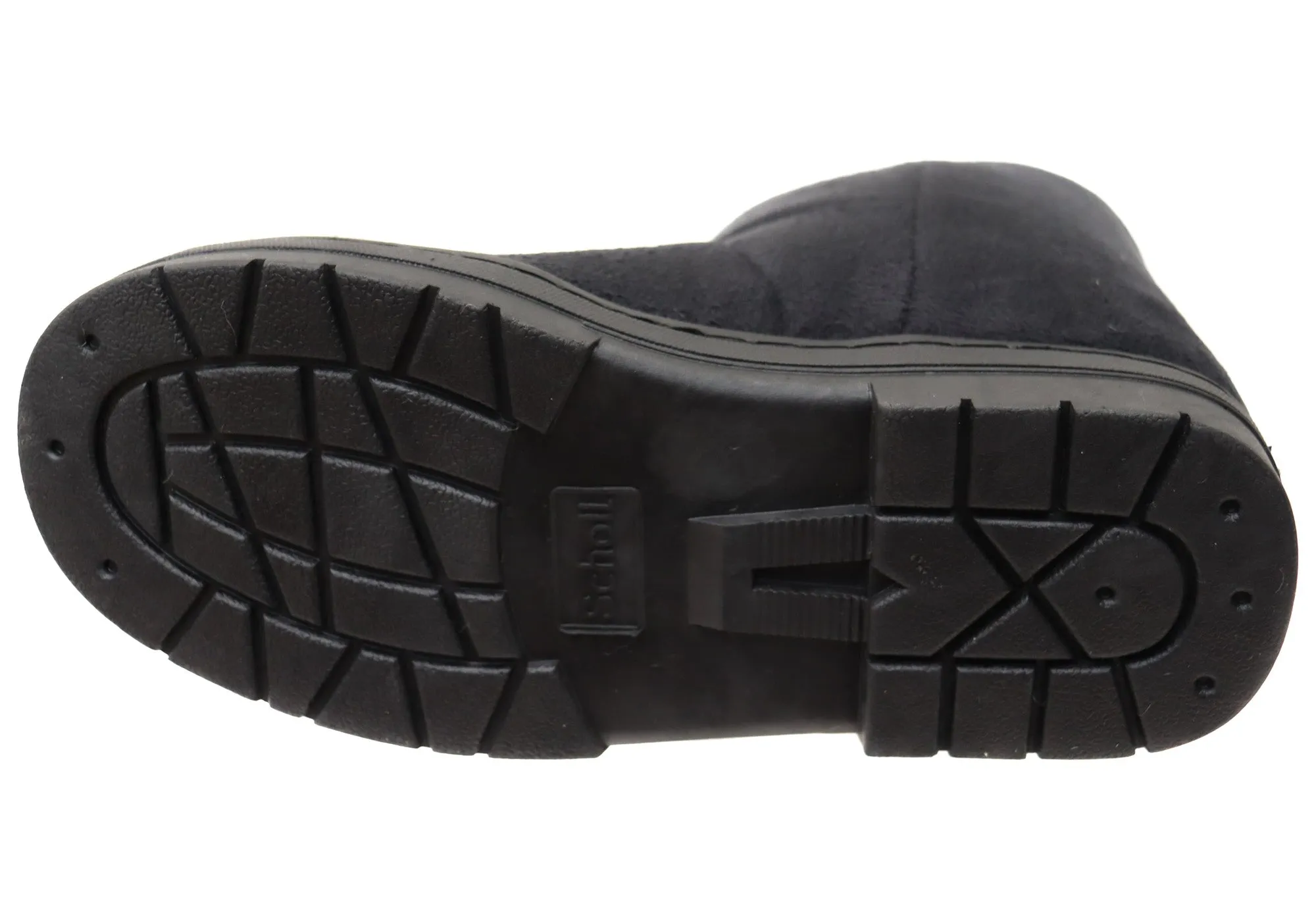 Scholl Orthaheel Fluffy II Womens Comfort Supportive Slippers Boots