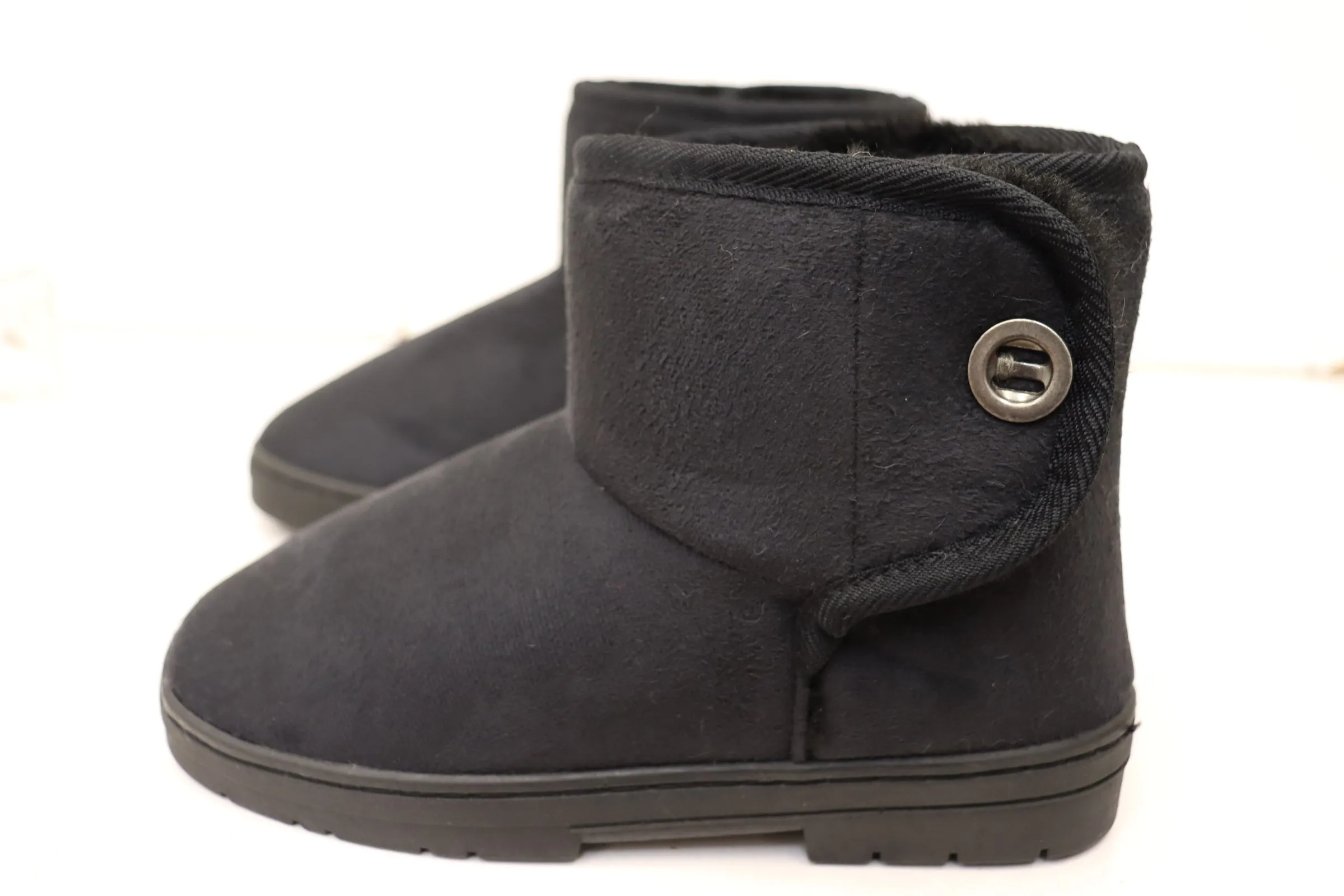 Scholl Orthaheel Fluffy II Womens Comfort Supportive Slippers Boots