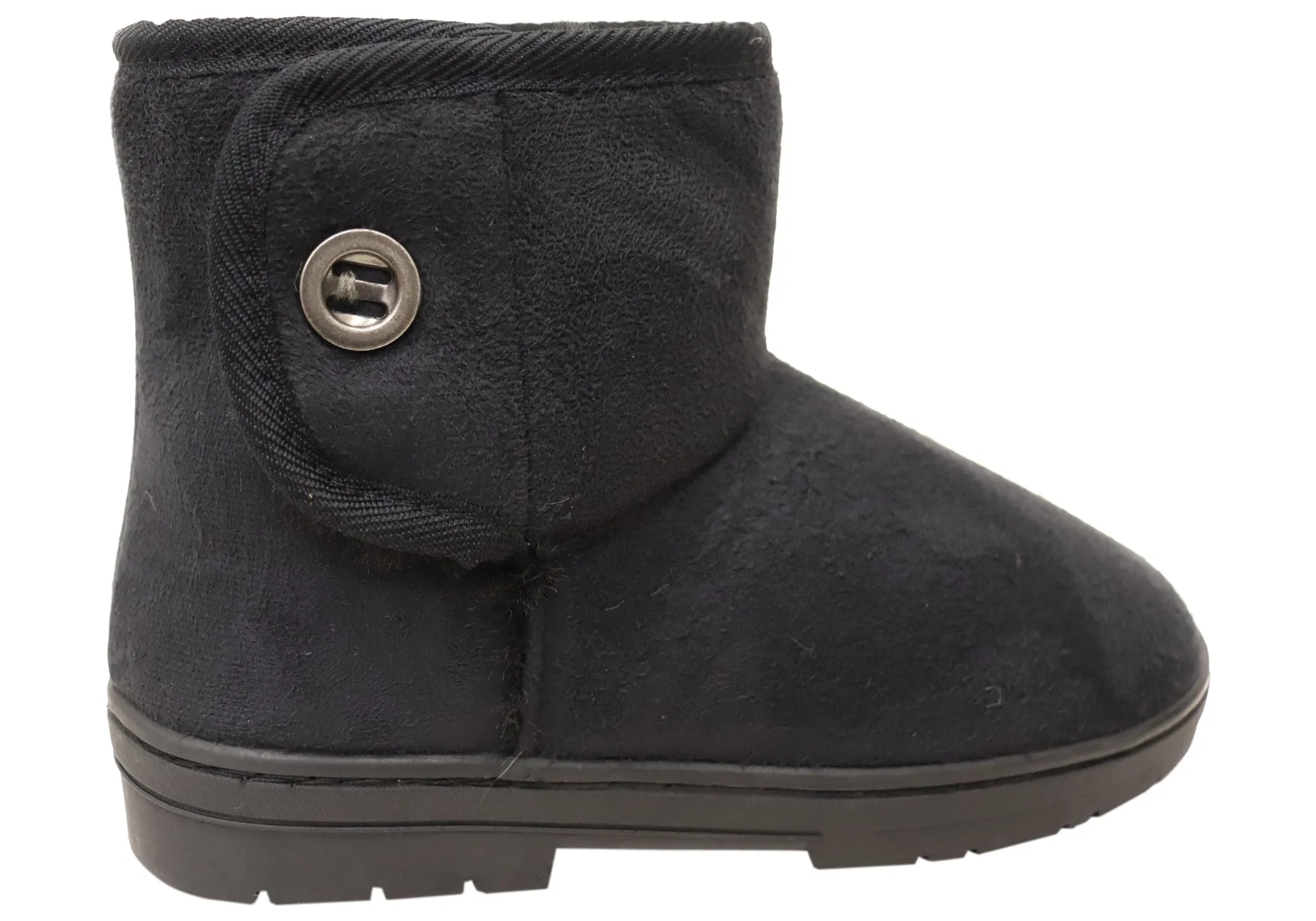 Scholl Orthaheel Fluffy II Womens Comfort Supportive Slippers Boots