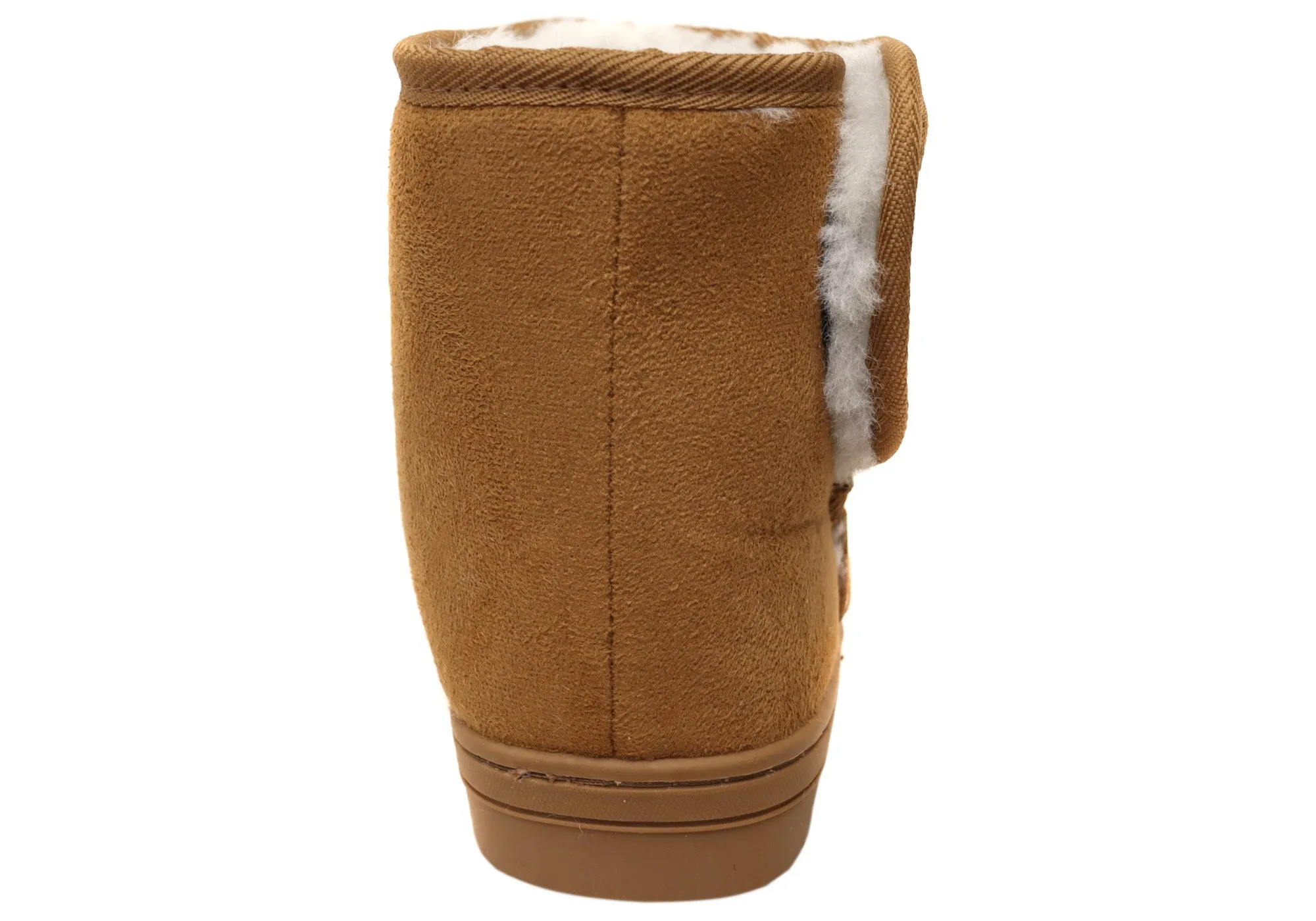 Scholl Orthaheel Fluffy II Womens Comfort Supportive Slippers Boots