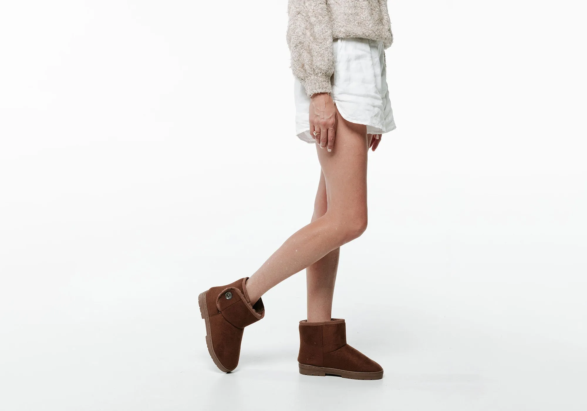Scholl Orthaheel Fluffy II Womens Comfort Supportive Slippers Boots