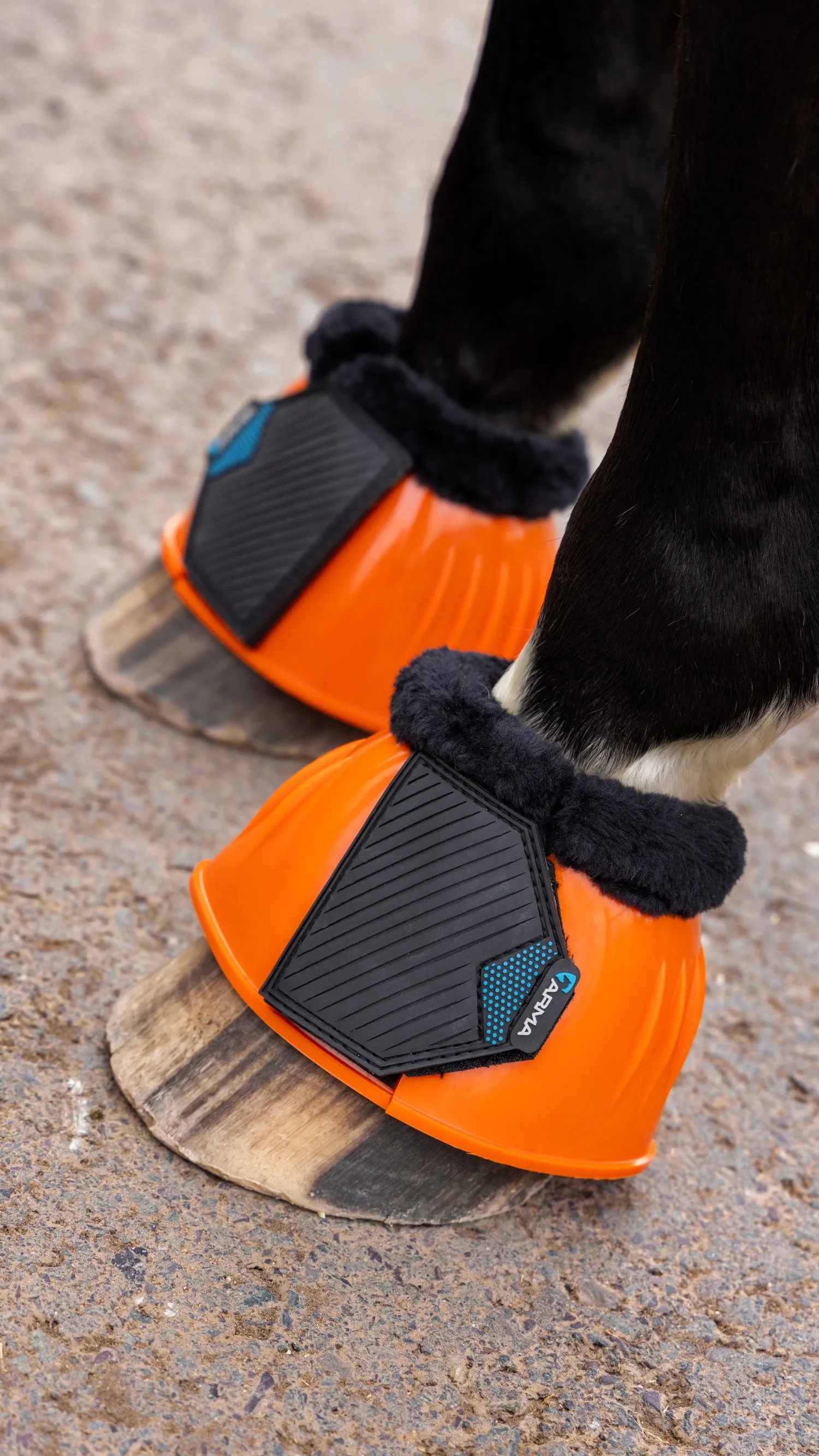 Shires ARMA Orange Comfort Gloss Over Reach Boots