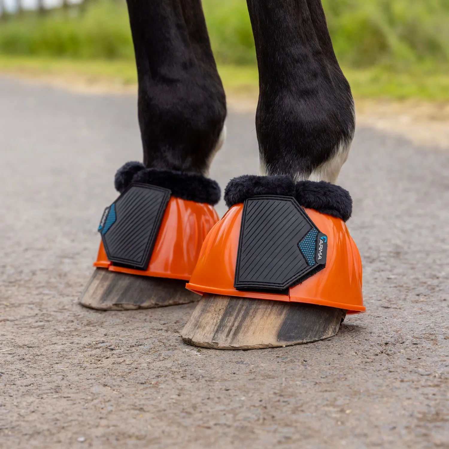 Shires ARMA Orange Comfort Gloss Over Reach Boots