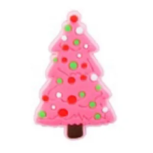 SHOE CHARMS - PINK CHRISTMAS TREE