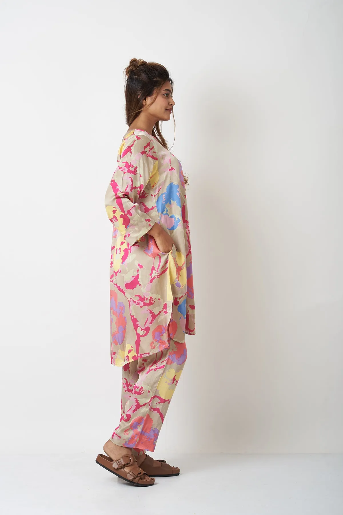 SHORT LENGTH CO-ORD SET - MULTICOLOUR