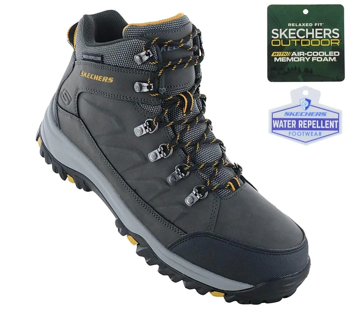 Skechers Relaxed-Fit: Relment - Daggett - Herren Wanderschuhe Grau 204642-CHAR