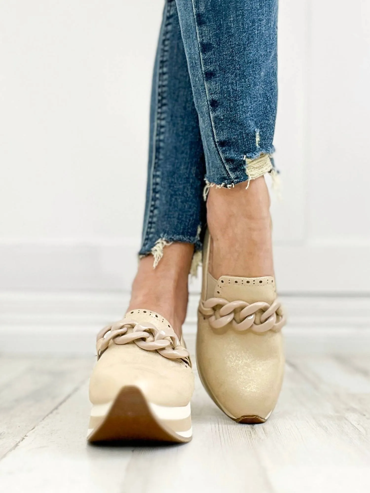 So What Platform Loafers In Gold