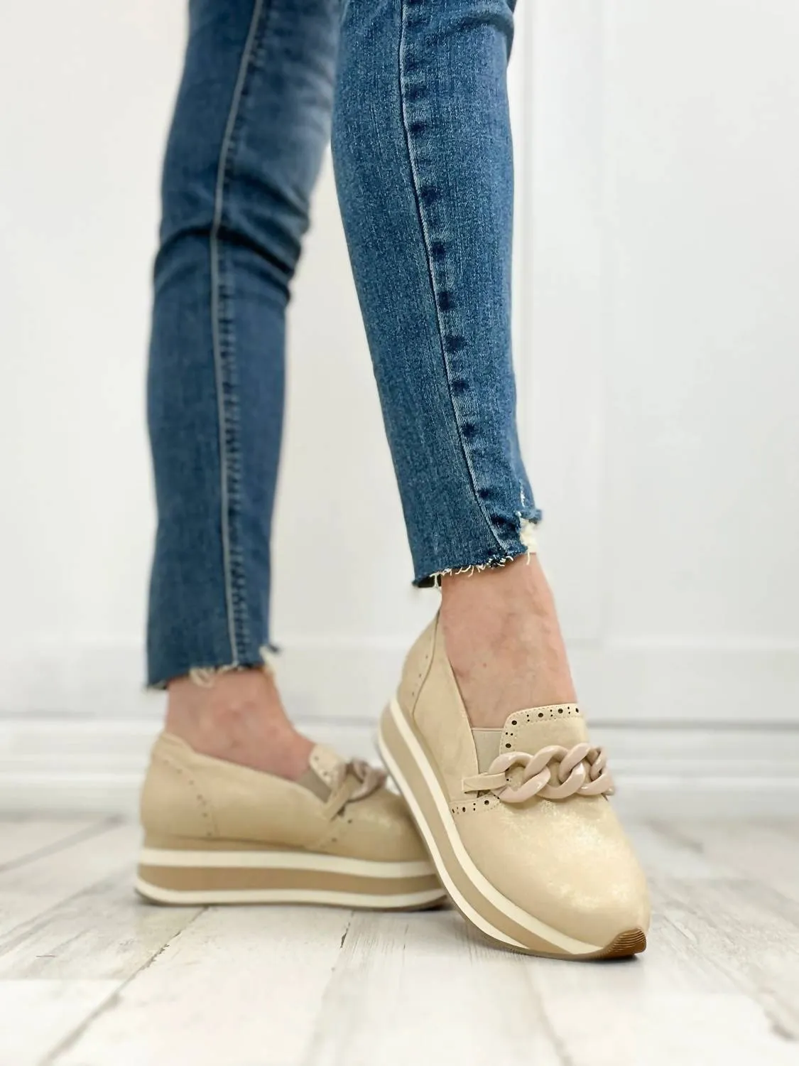 So What Platform Loafers In Gold