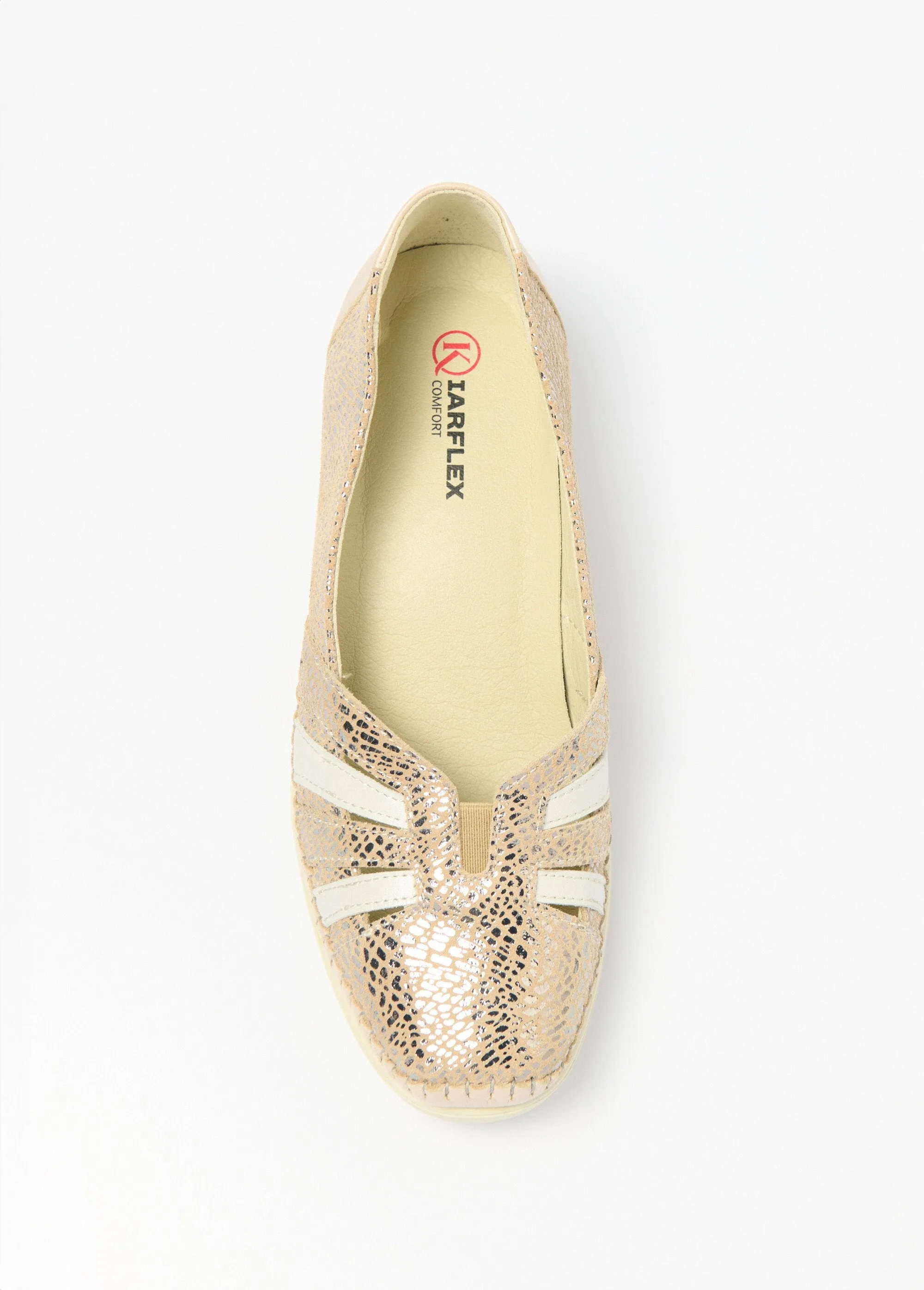 Soft, comfortable width leather wedge loafers
