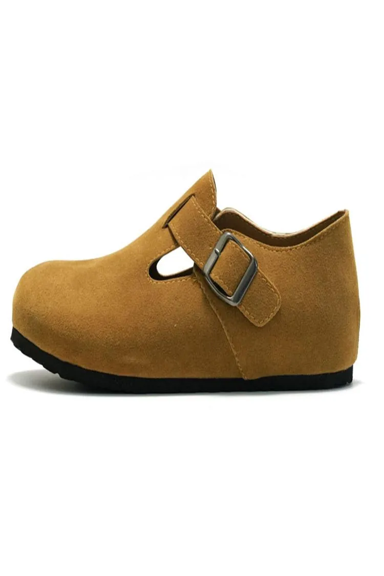 Solid Color Patchwork Strap Buckle Round Toe Casual Loafers