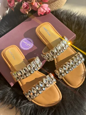 Solitaire Luxe Crystal Flats