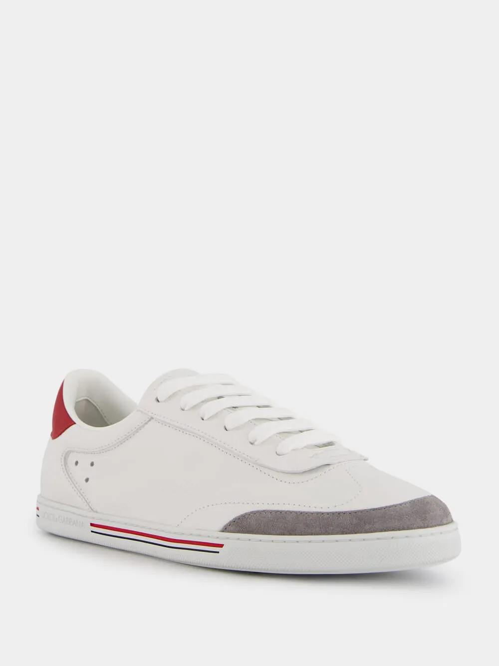 Stripe-detailing Leather Sneakers