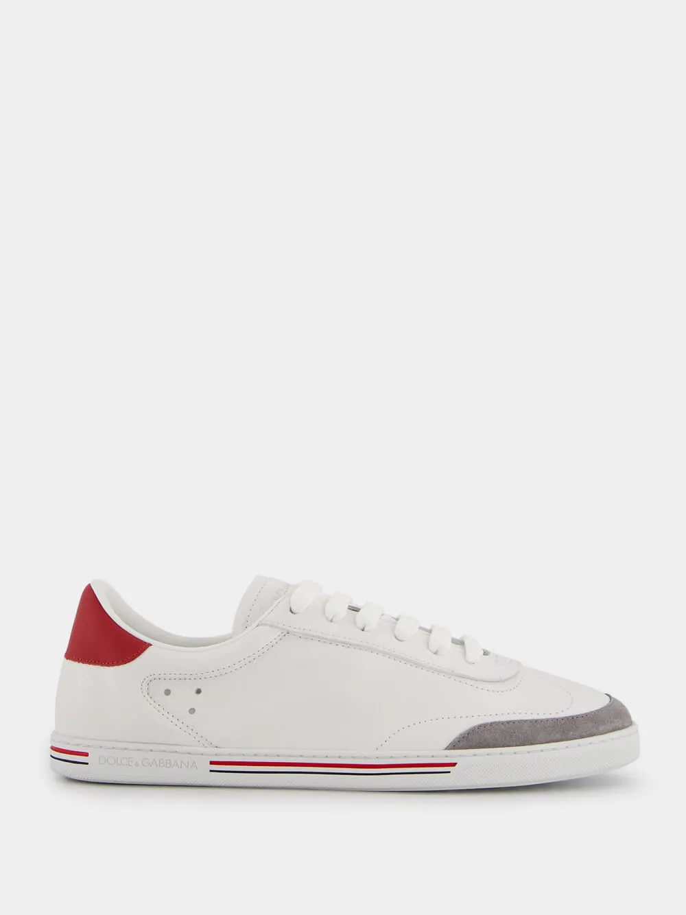 Stripe-detailing Leather Sneakers