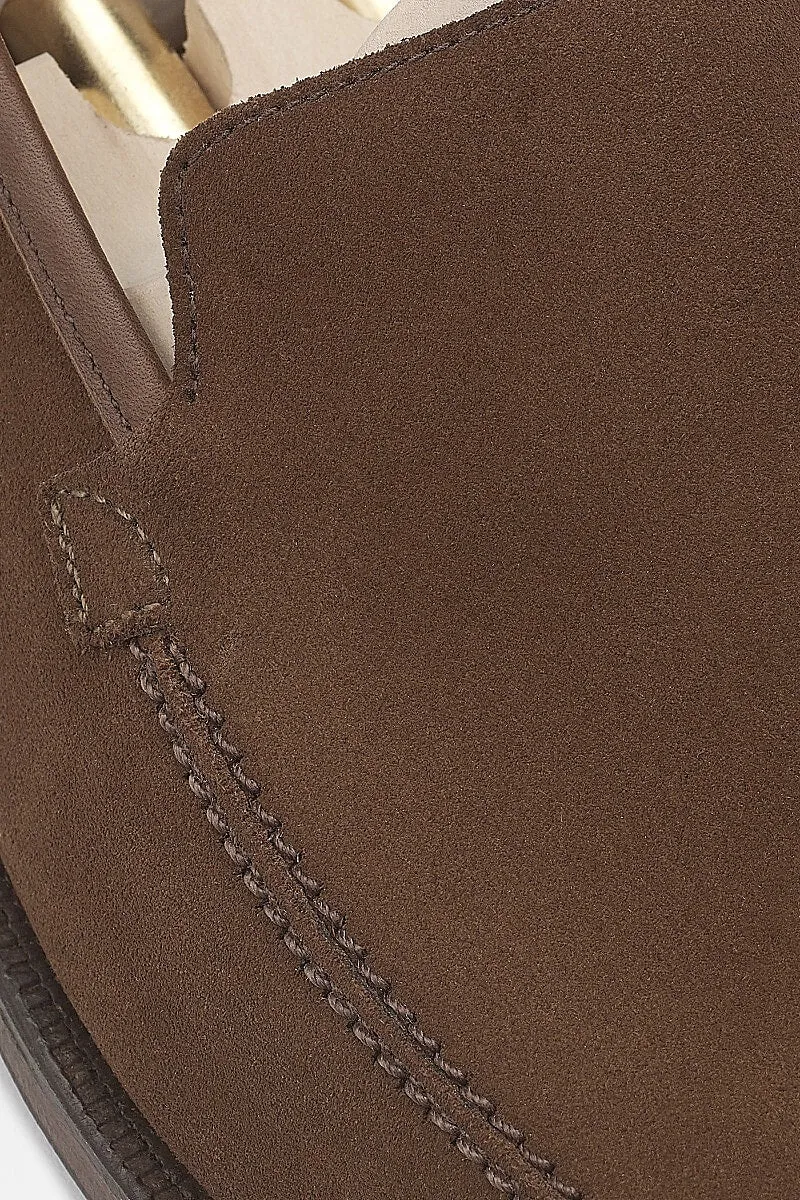 Tobacco Calf Suede Eton Loafers