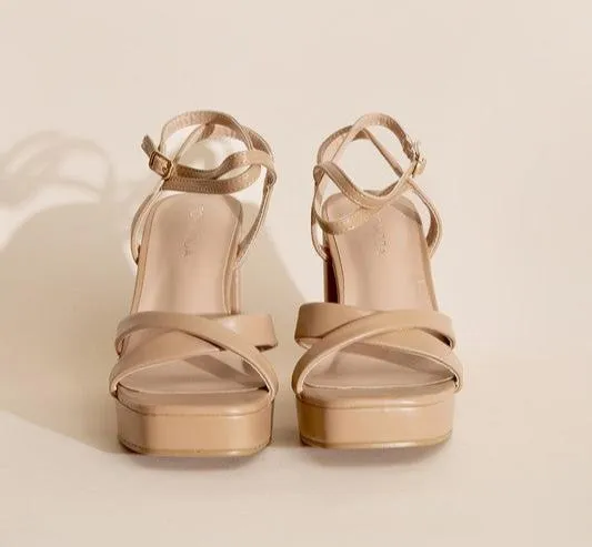 VALOR-1 Cross Ankle Strap Heels
