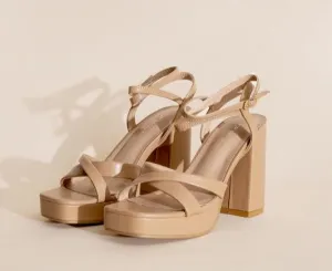 VALOR-1 Cross Ankle Strap Heels