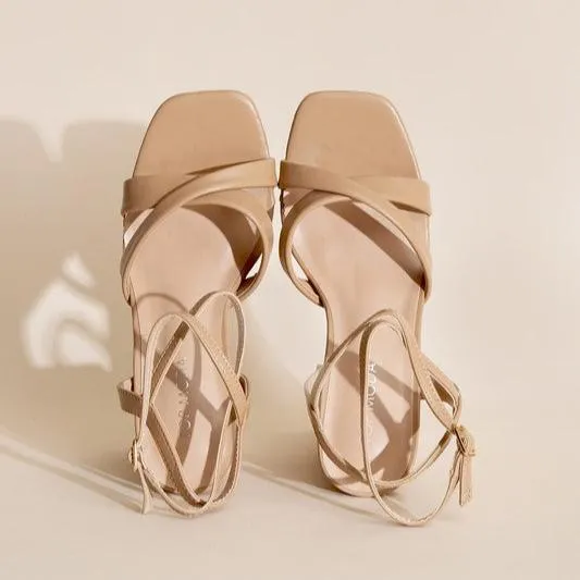 VALOR-1 Cross Ankle Strap Heels
