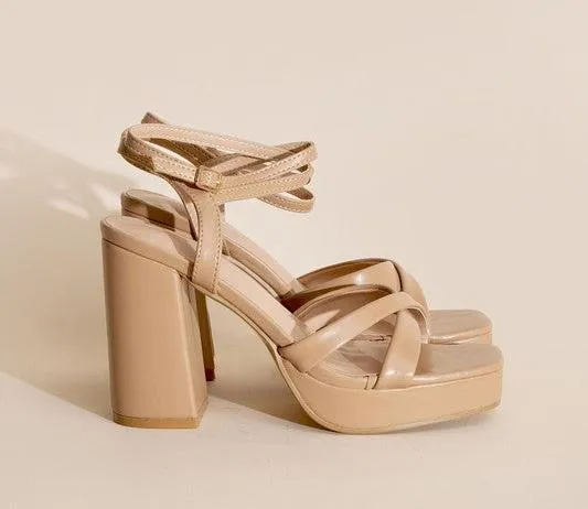 VALOR-1 Cross Ankle Strap Heels
