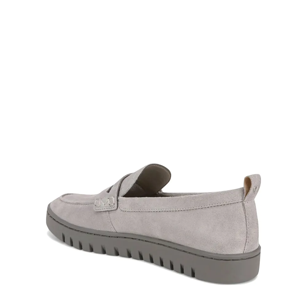 Vionic Women's Uptown Slip On Suede Loafer (Light Grey)