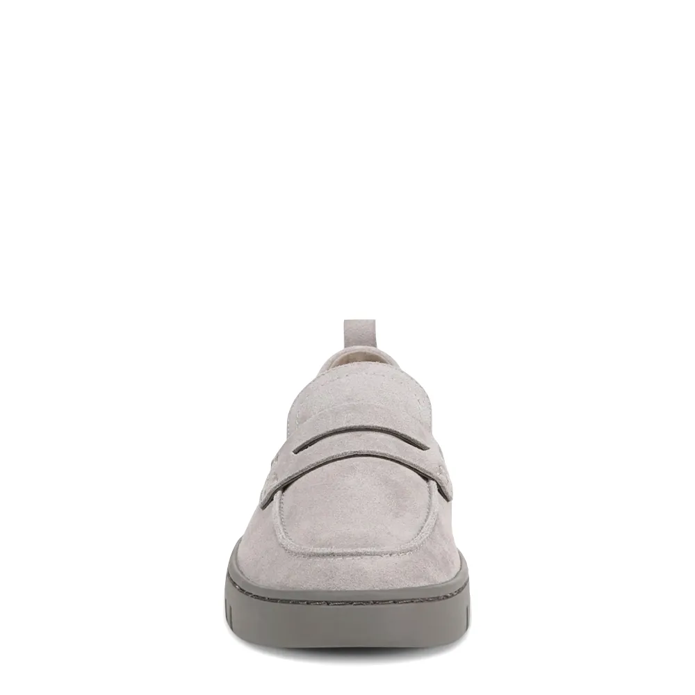 Vionic Women's Uptown Slip On Suede Loafer (Light Grey)