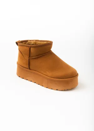 Warm suede-look lined boots