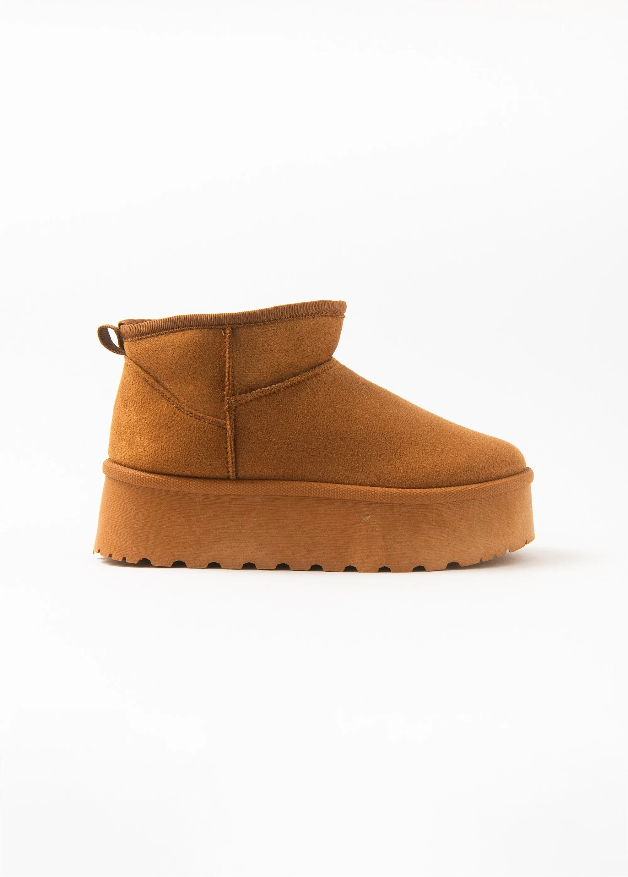 Warm suede-look lined boots