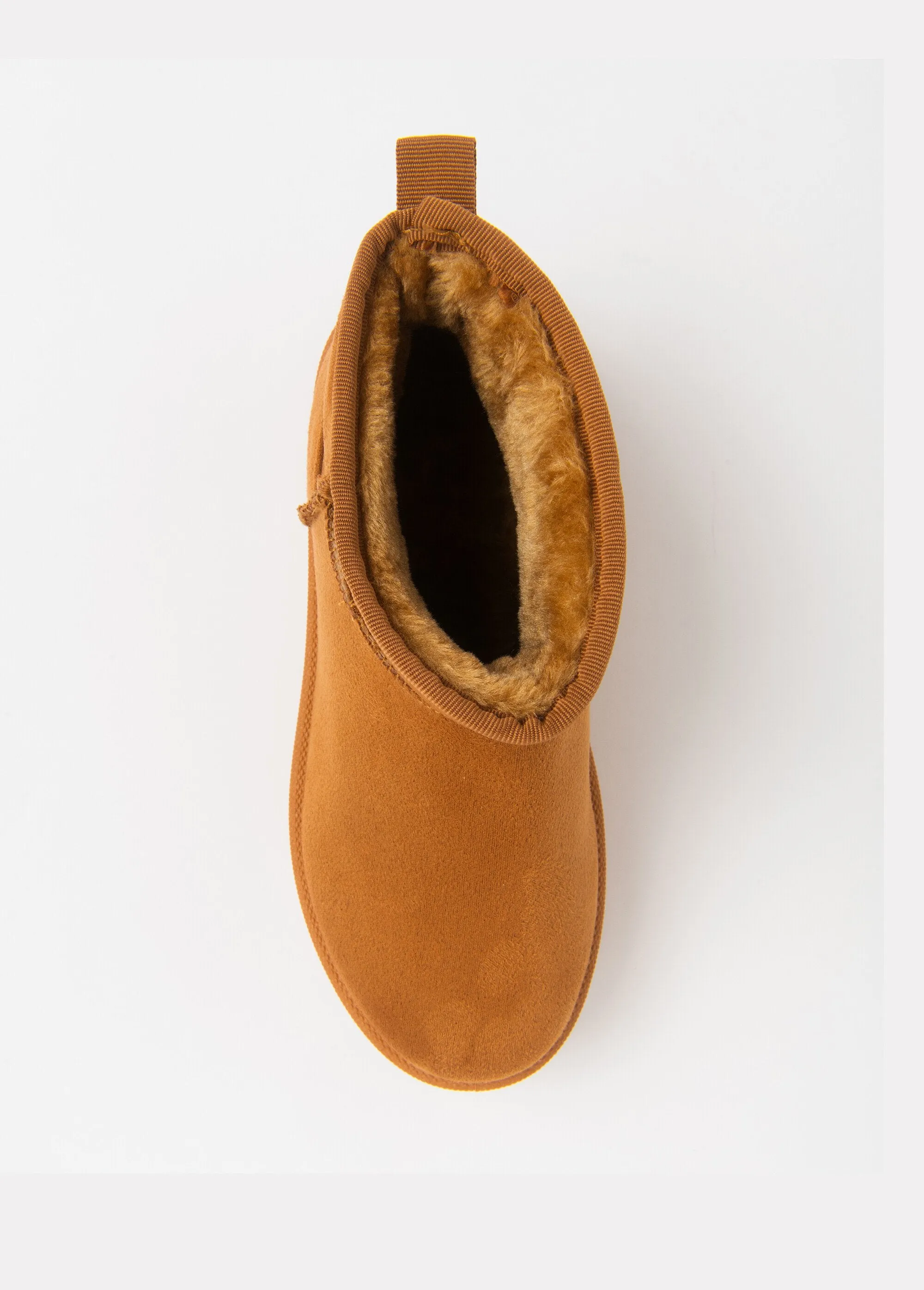 Warm suede-look lined boots