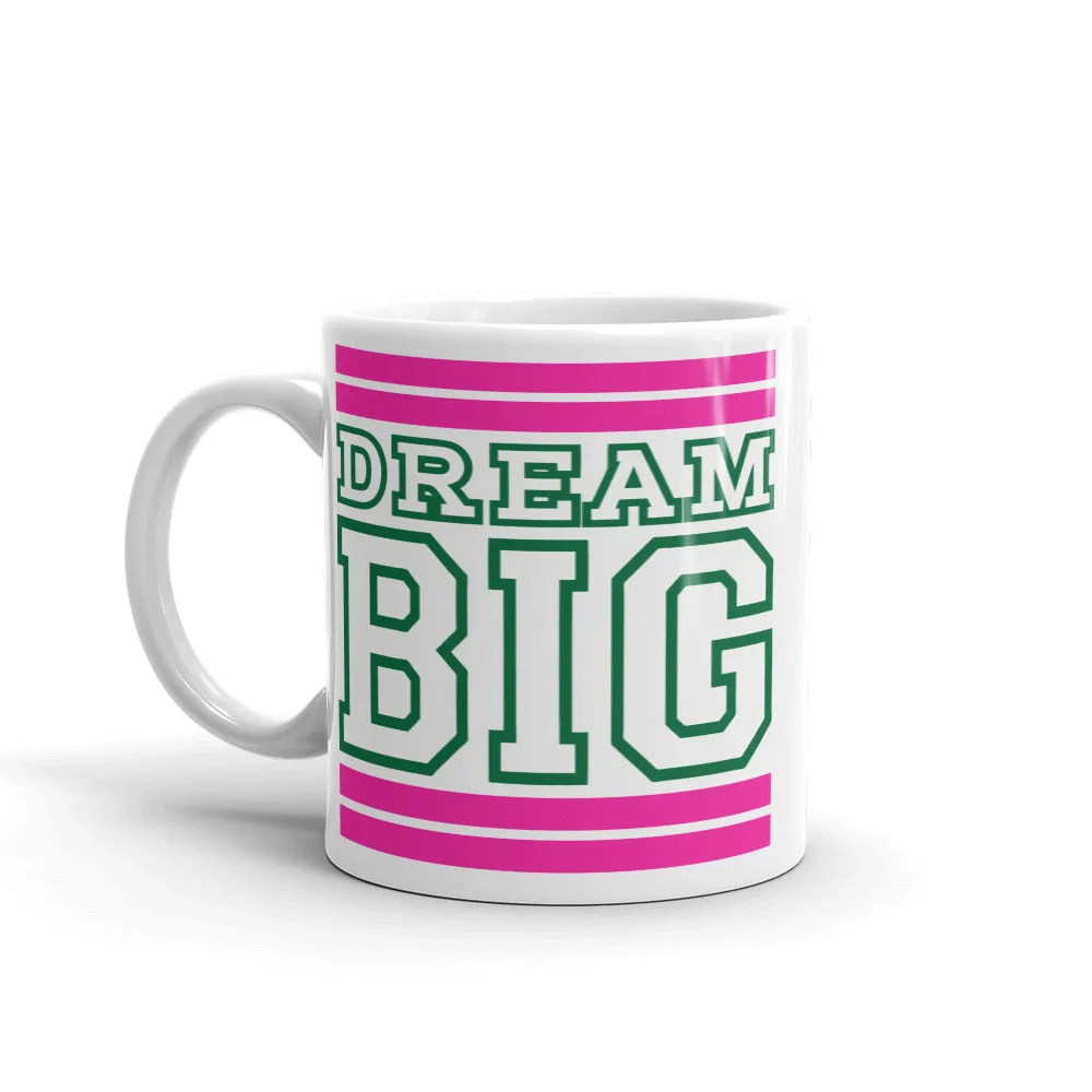 White Pink and Green Mug (11 oz.)