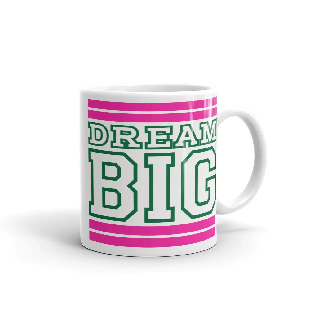 White Pink and Green Mug (11 oz.)