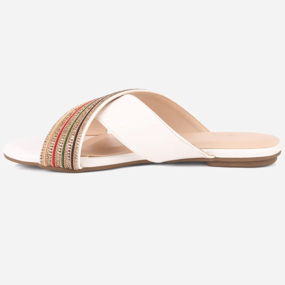 Women "BRIGITTA" Casual Flat Slippers