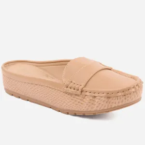 Women "LENOR" Glossy Wedge Moccasins
