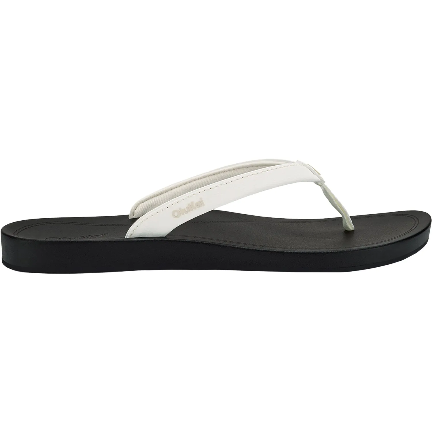 Women's Olukai Uiki Bright White/Lava Rock