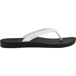 Women's Olukai Uiki Bright White/Lava Rock