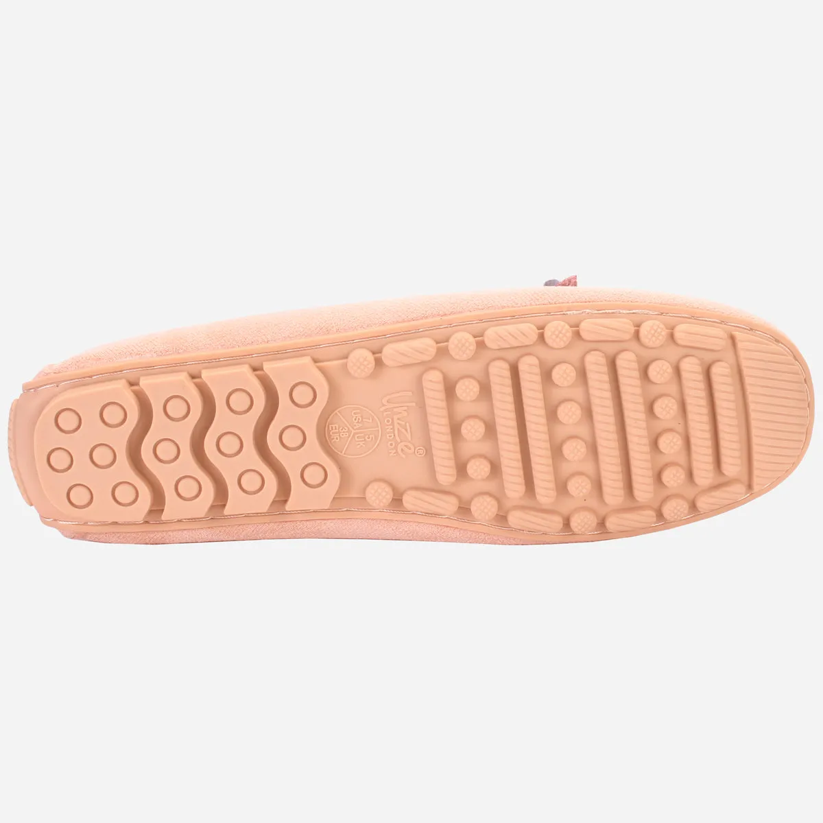 Womens "SEILY" Flat Comfy Slide In Moccasins